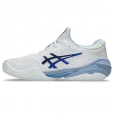TÊNIS ASICS COURT FF 3 NOVAK CLAY - WHITE/TUNA BLUE